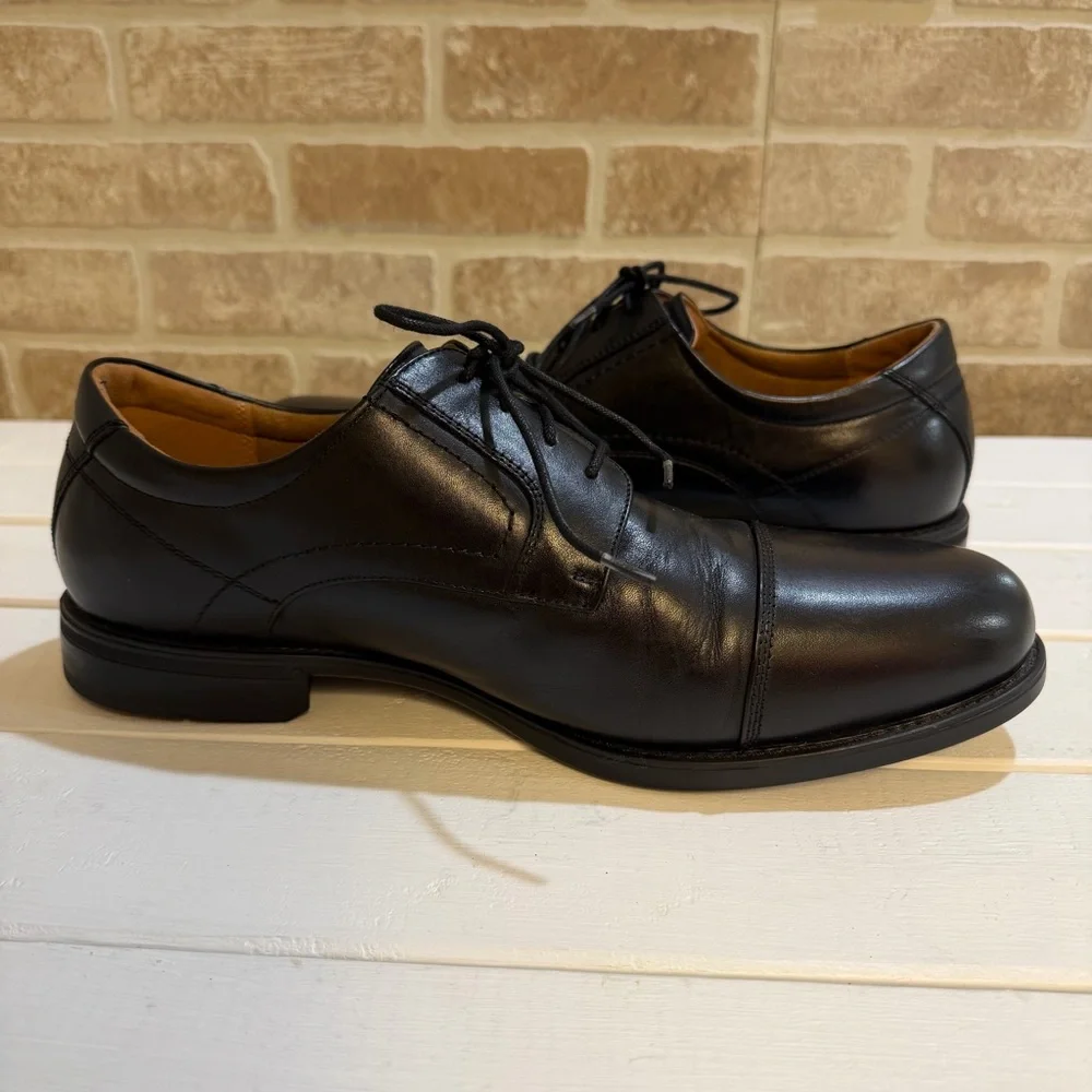 Florsheim Men’s Midtown Cap Toe Black Oxford Ortholite Insole Size 11 (5E) - Picture 7 of 10